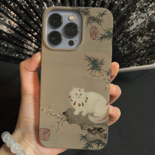 Chinoiserie CatPrintedPhoneCase5