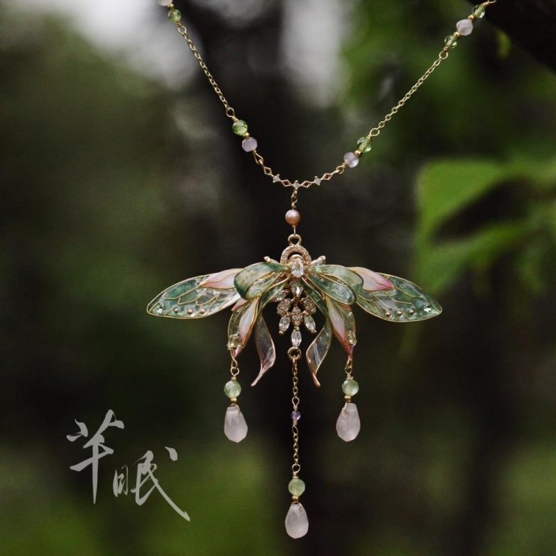 Chinoiserie CicadaNecklace