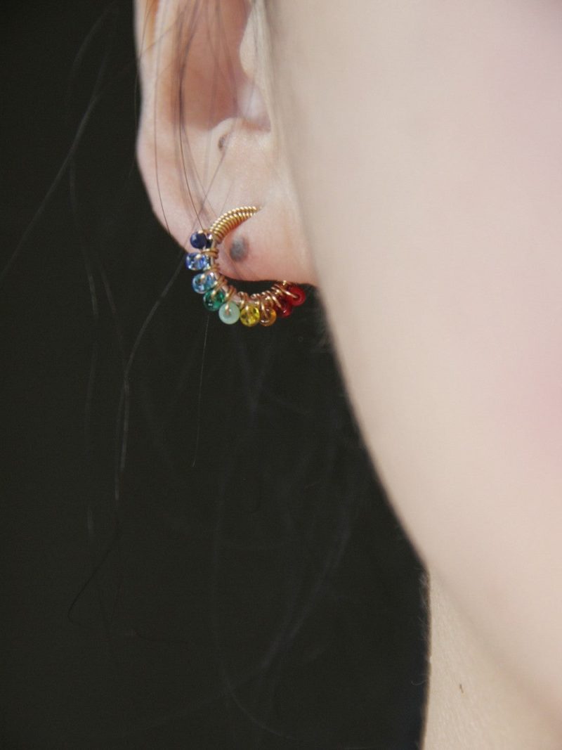 Chinoiserie ColoredGlazeRainbowHoopEarrings7