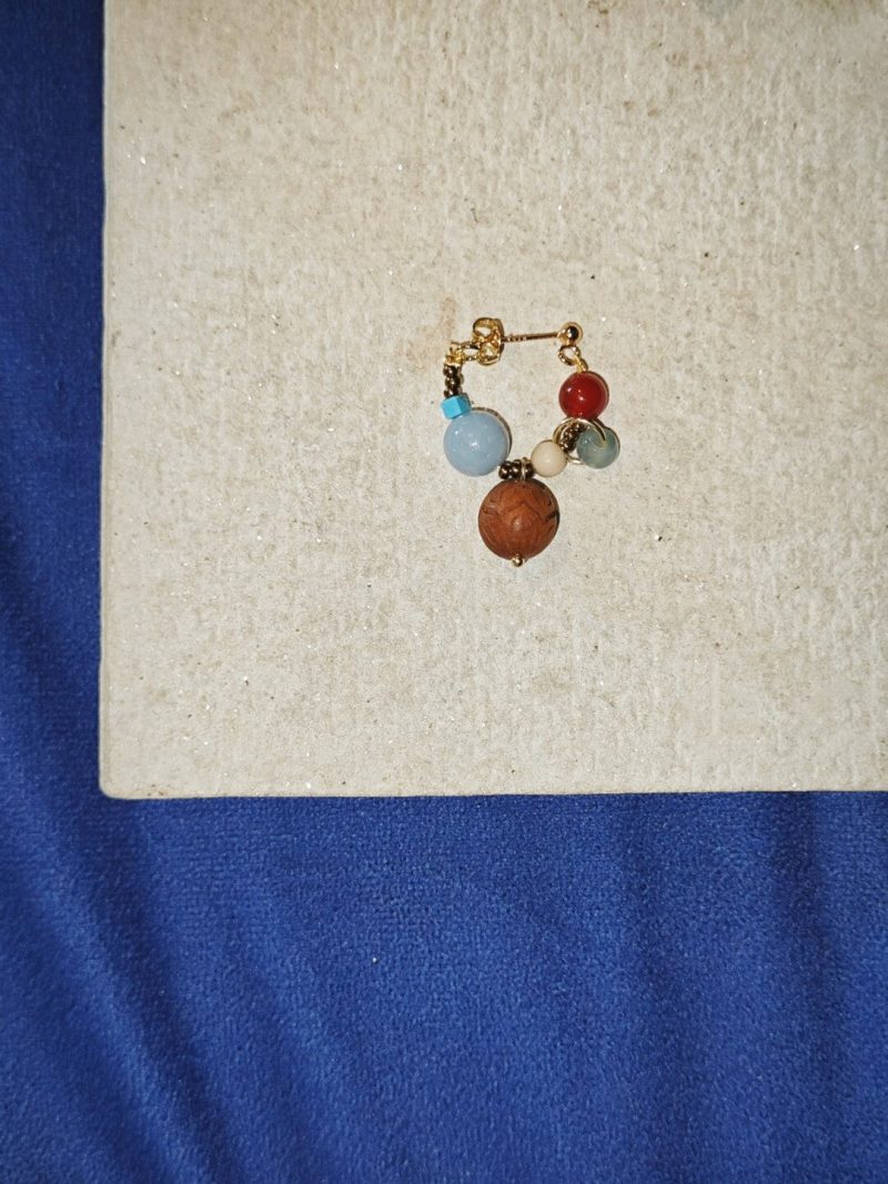 Chinoiserie ColorfulBeadedClusterEarrings4