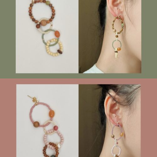 Chinoiserie ColorfulNaturalJadeHoopEarrings2