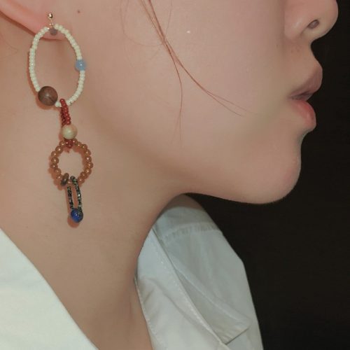 Chinoiserie ColorfulNaturalJadeHoopEarrings5