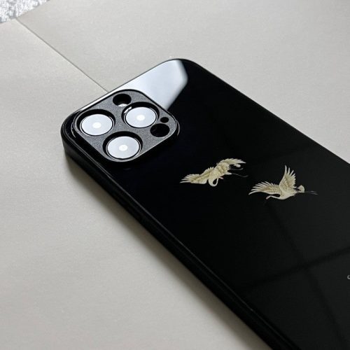 Chinoiserie CoupleCranePrintedPhoneCase4