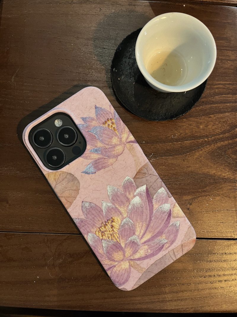 Chinoiserie ElegantLotusPrintedPhoneCase2