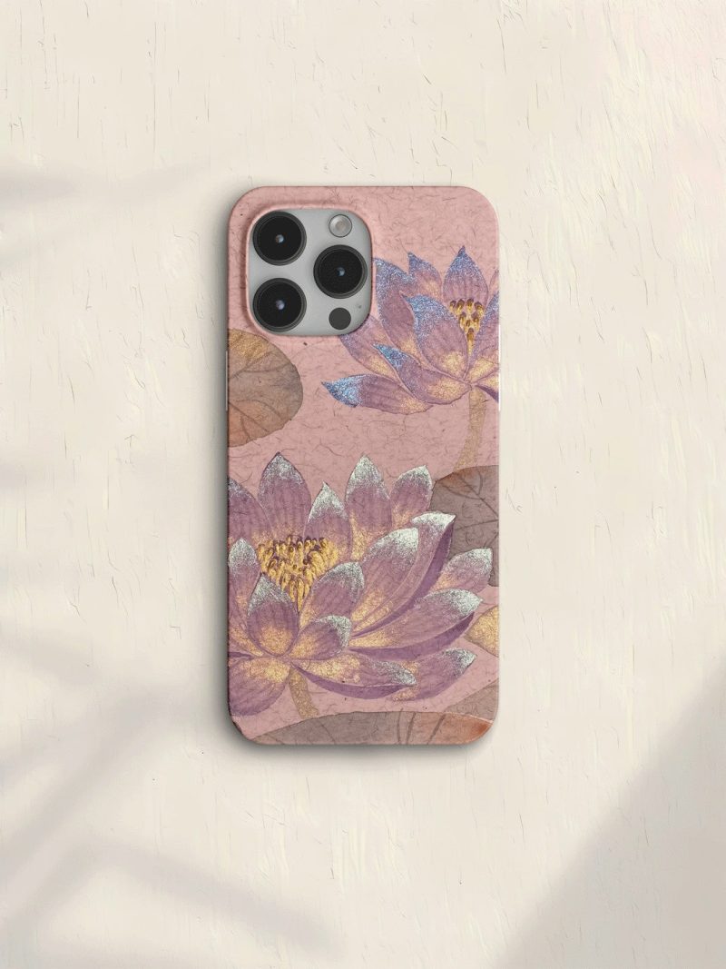 Chinoiserie ElegantLotusPrintedPhoneCase3