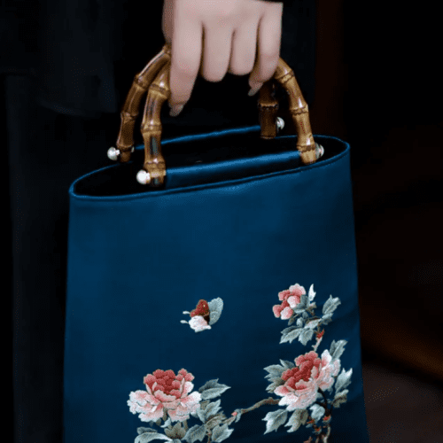 Chinoiserie FlowerButterflyEmbroideryHandbag2