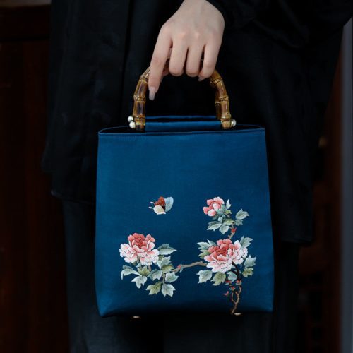 Chinoiserie FlowerButterflyEmbroideryHandbag8