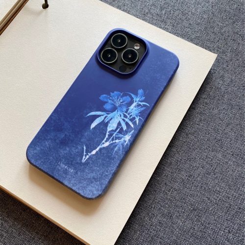 Chinoiserie FlowerPrintedBluePhoneCase3