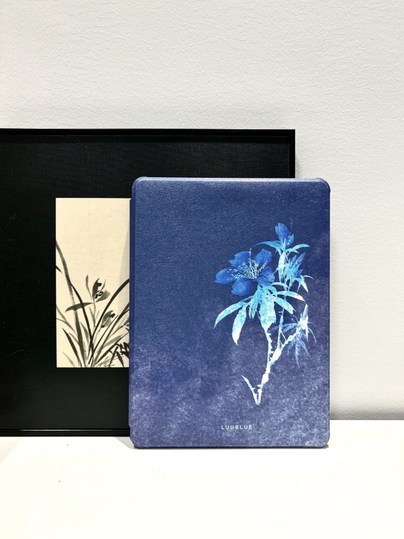 Chinoiserie FlowerPrintedBlueiPadCase1