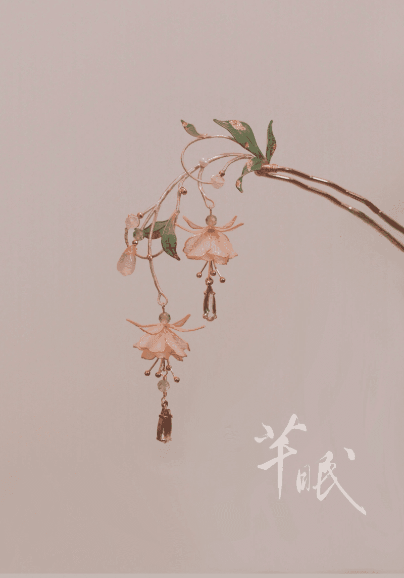 Chinoiserie FuchsiaHairpin4