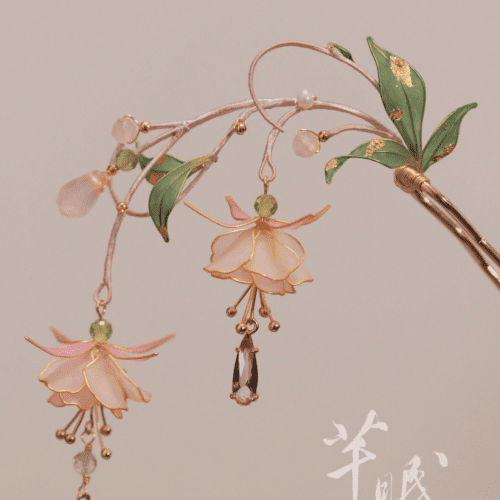 Chinoiserie FuchsiaHairpin5