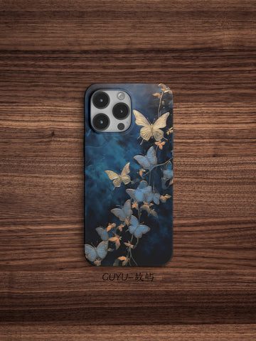 Chinoiserie GoldenButterflyPrintedPhoneCase3 a8531fc2 4bd3 415b a97e