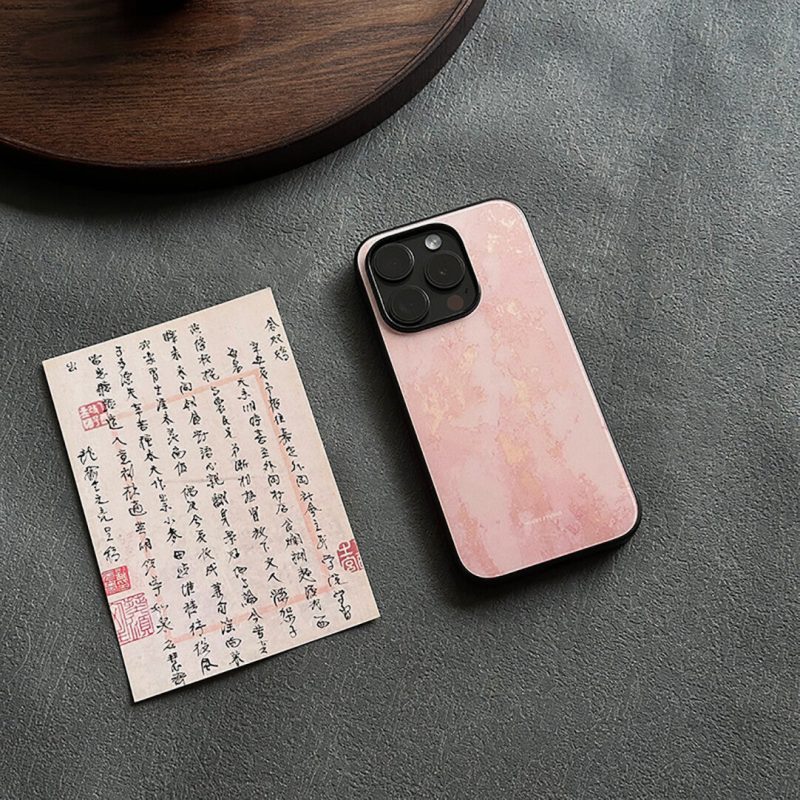 Chinoiserie GoldenPinkPhoneCase1