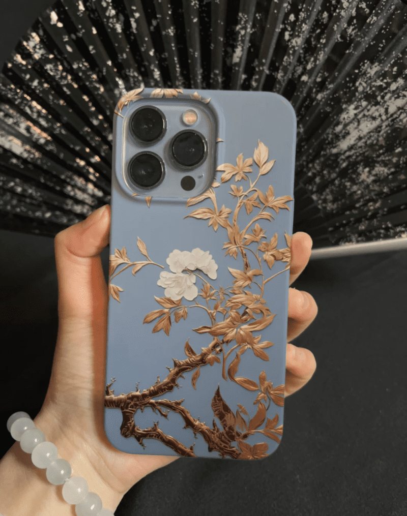 Chinoiserie GoldenTreePrintedPhoneCase2