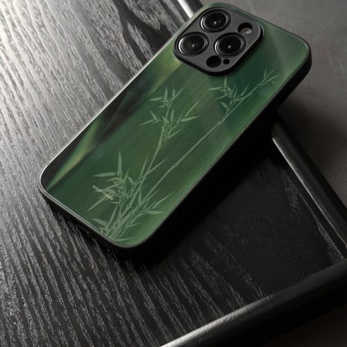 Chinoiserie GreenBambooPrintedPhoneCase3