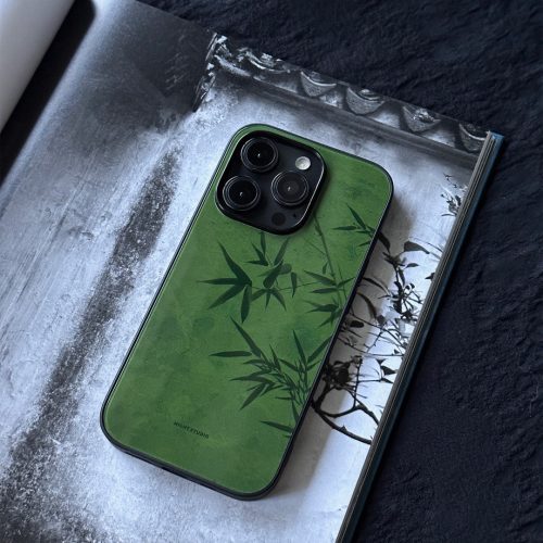 Chinoiserie GreenBambooTraditionalChinesePaintingPhoneCase3