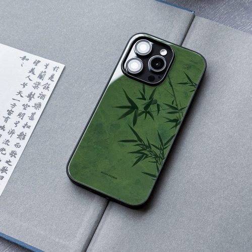 Chinoiserie GreenBambooTraditionalChinesePaintingPhoneCase5