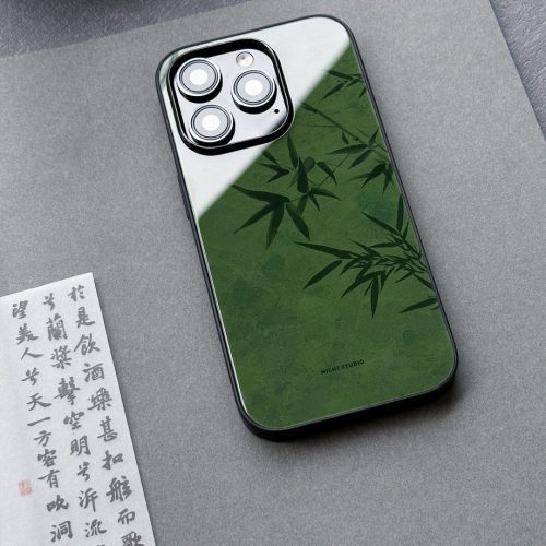 Chinoiserie GreenBambooTraditionalChinesePaintingPhoneCase6