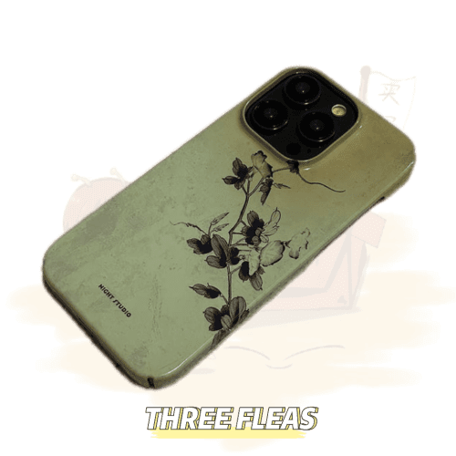 Chinoiserie GreenflowerbranchTraditionalChinesePaintingphonecase c76b6507 7f5b 480c a682 aaf20dd71633