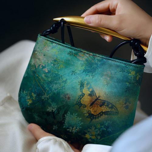 Chinoiserie LuxuryButterflySilkHandbag2