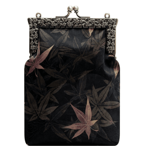 Chinoiserie Luxury Flower Silk Frame Clutch Bag4