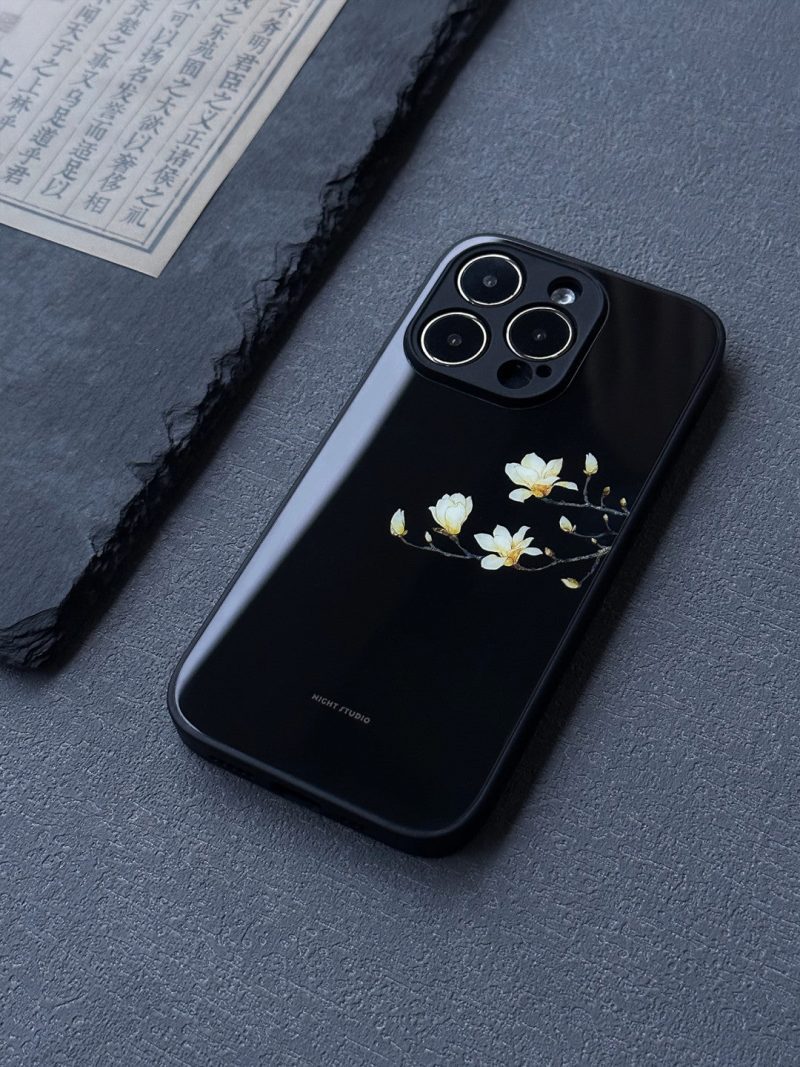 Chinoiserie MagnoliasPrintedPhoneCase4