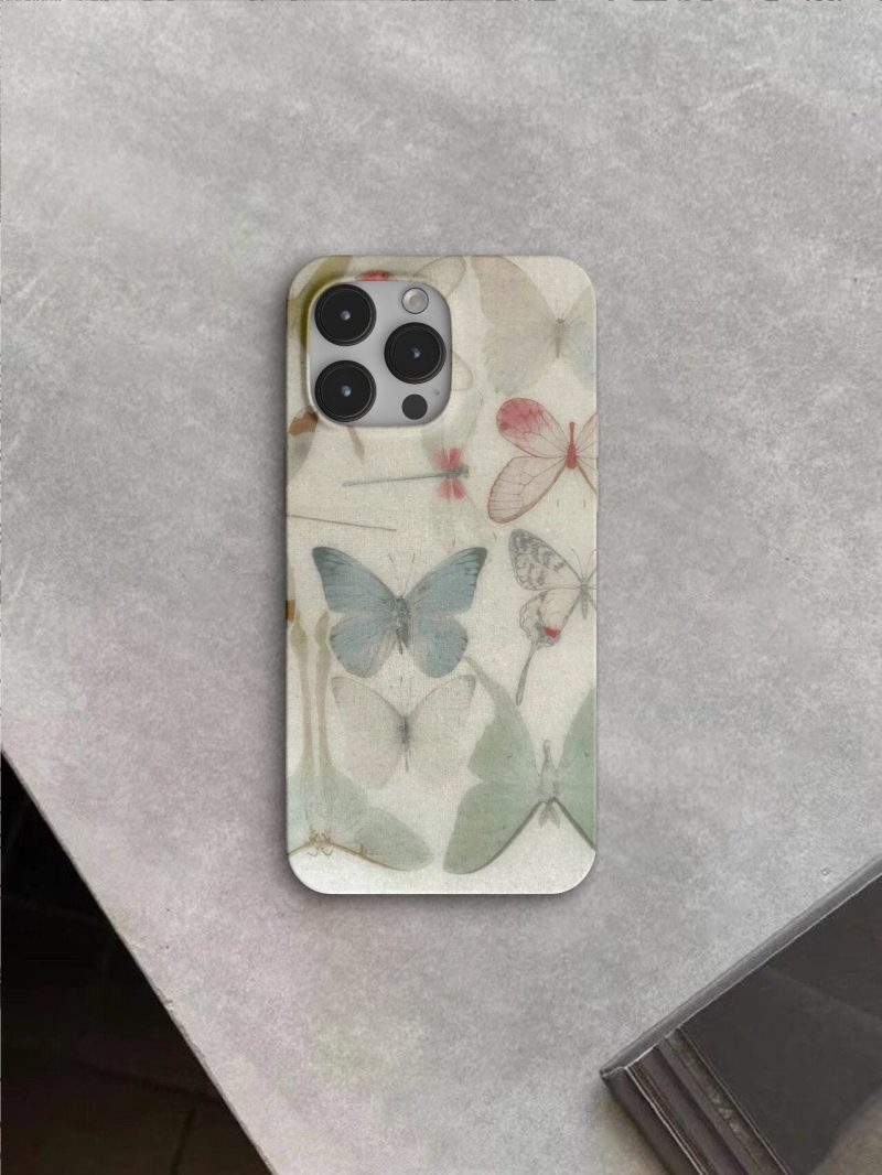 Chinoiserie MeticulousPaintingButterflyPhoneCase4