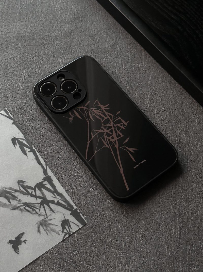 Chinoiserie MidnightBambooPhoneCase2