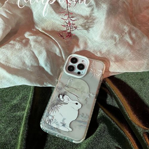 Chinoiserie MoonRabbitPrintedPhoneCase3