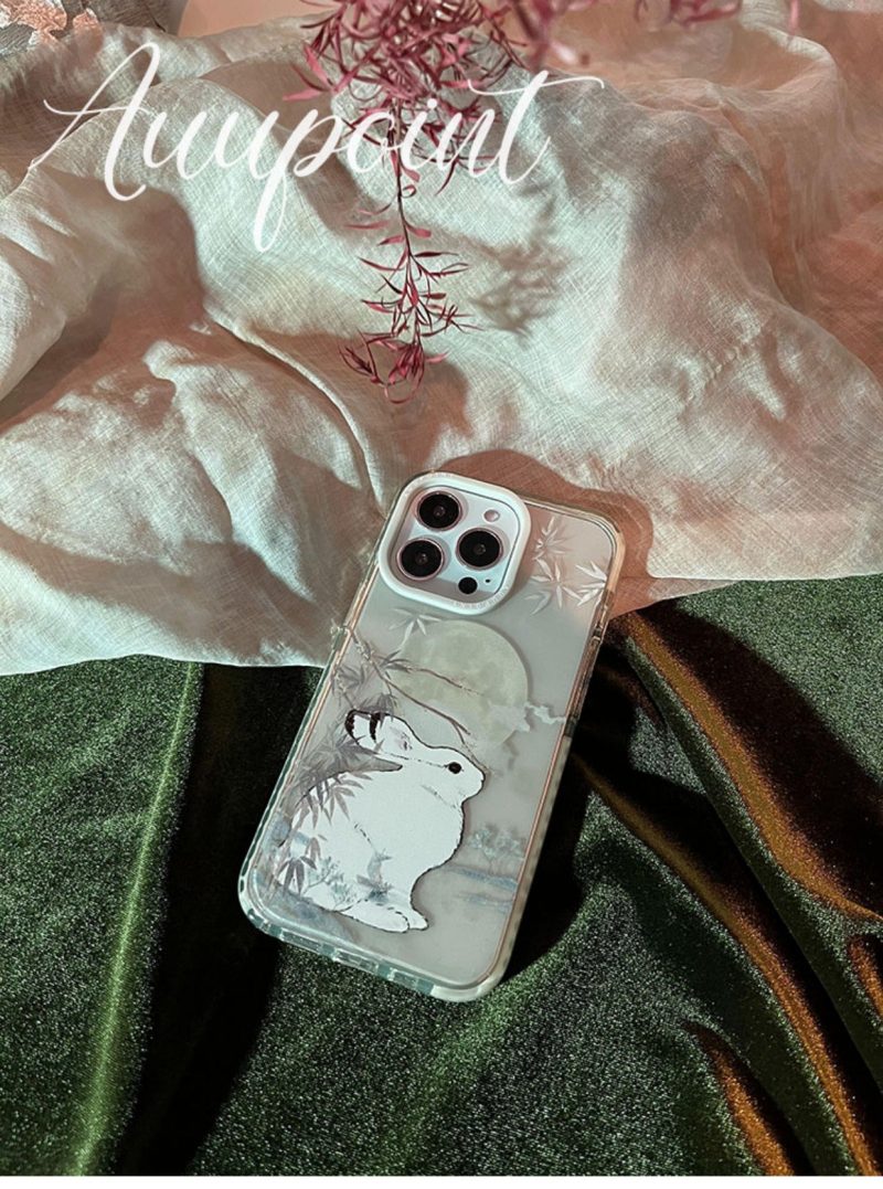 Chinoiserie MoonRabbitPrintedPhoneCase3