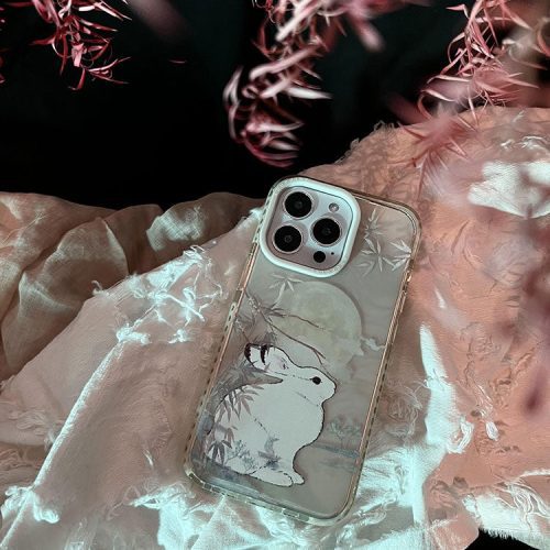 Chinoiserie MoonRabbitPrintedPhoneCase4