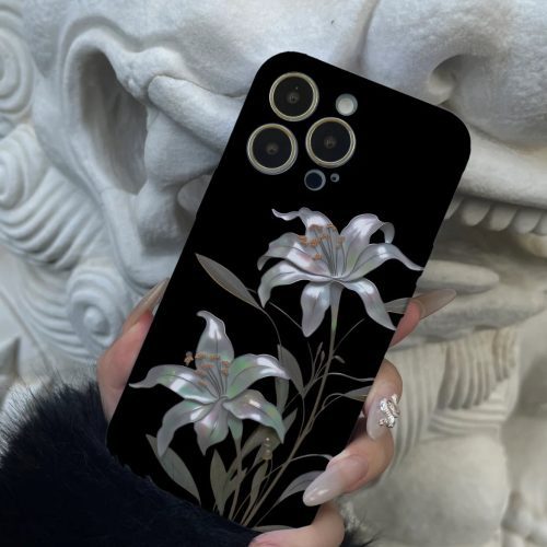 Chinoiserie MoonlightFlowerPrintedPhoneCase10