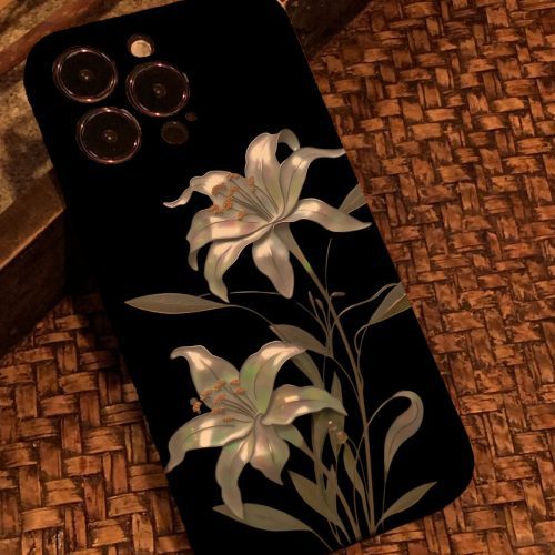 Chinoiserie MoonlightFlowerPrintedPhoneCase11