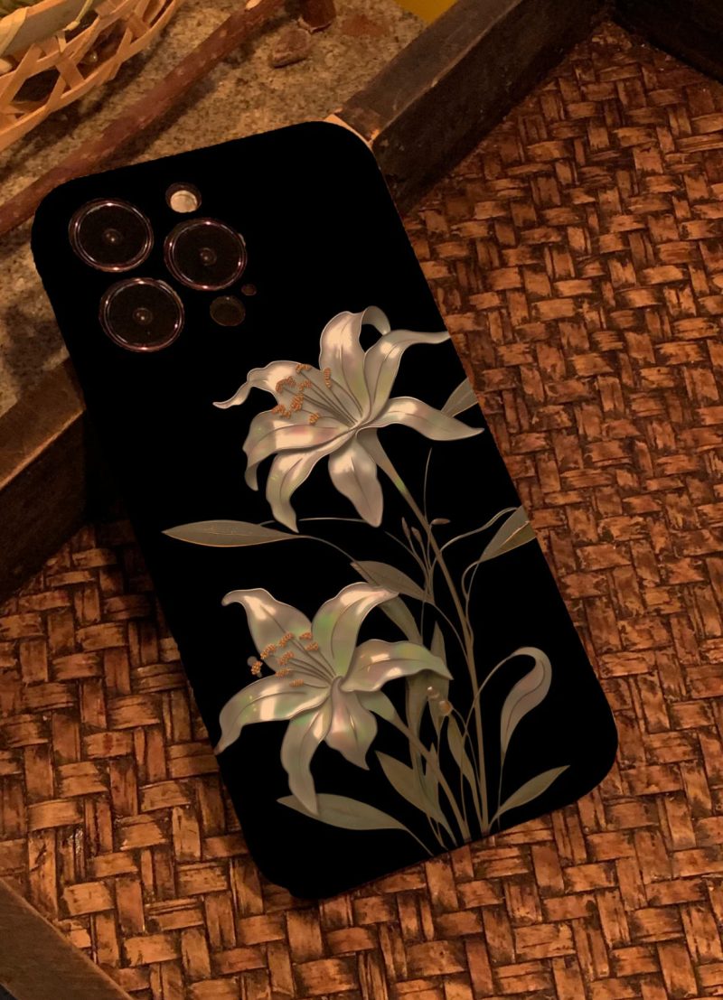 Chinoiserie MoonlightFlowerPrintedPhoneCase11