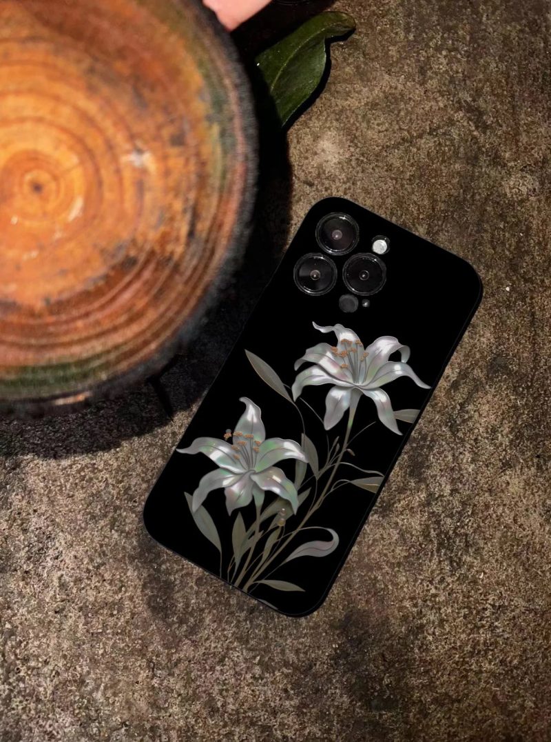 Chinoiserie MoonlightFlowerPrintedPhoneCase12