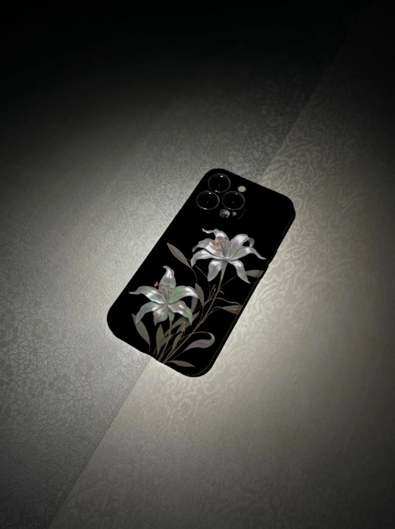 Chinoiserie MoonlightFlowerPrintedPhoneCase15