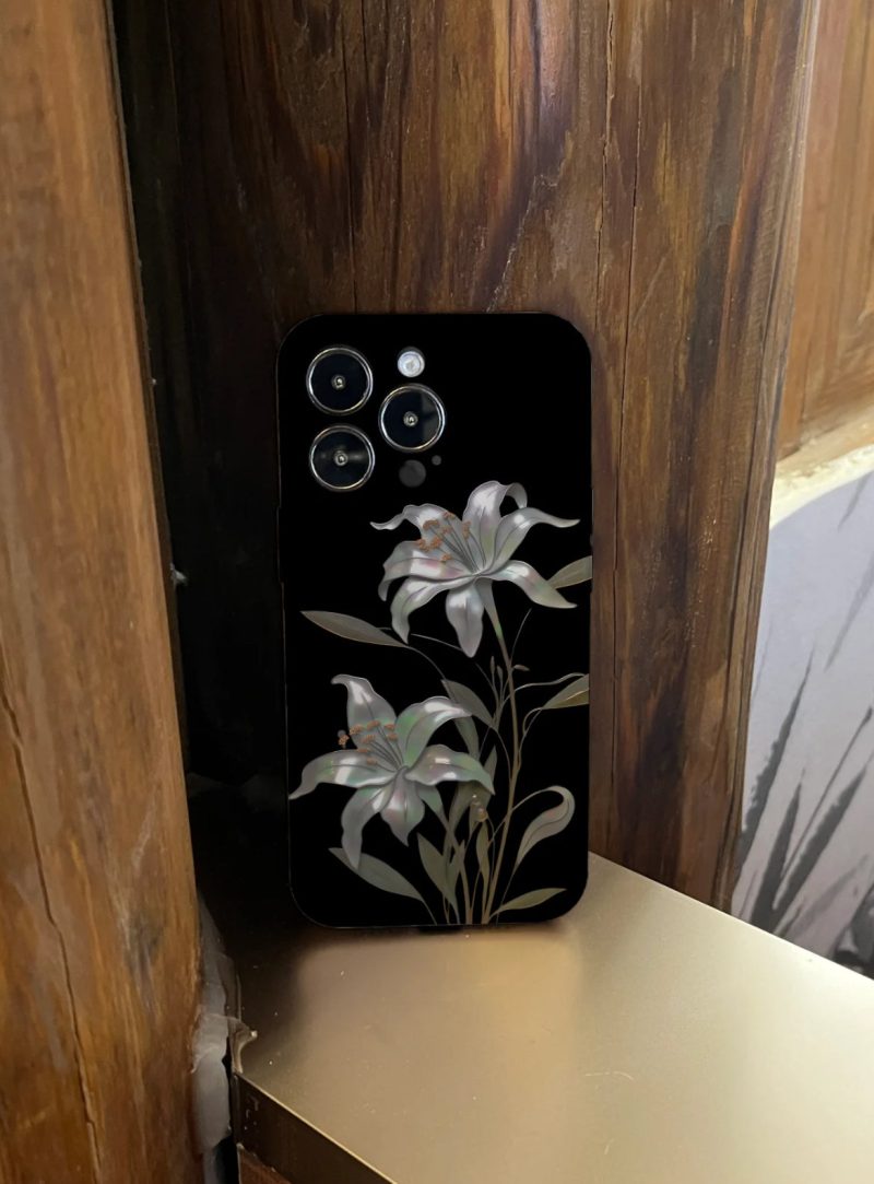 Chinoiserie MoonlightFlowerPrintedPhoneCase17