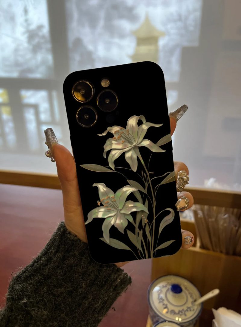 Chinoiserie MoonlightFlowerPrintedPhoneCase18