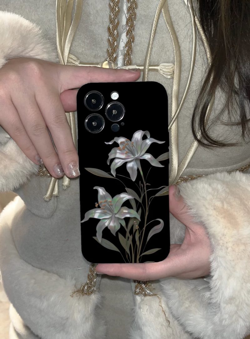 Chinoiserie MoonlightFlowerPrintedPhoneCase9