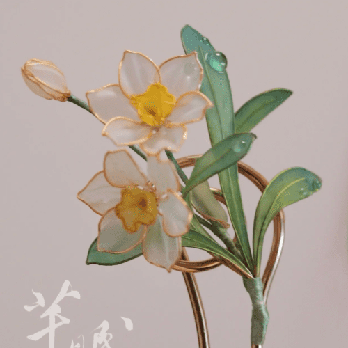 Chinoiserie NarcissusHairpin3