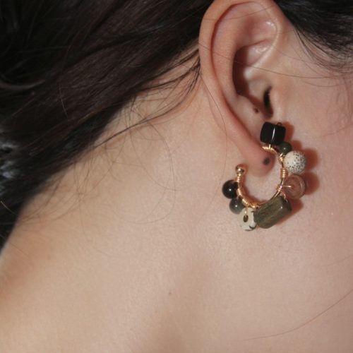 Chinoiserie NaturalBodhiSeedsHoopEarrings3