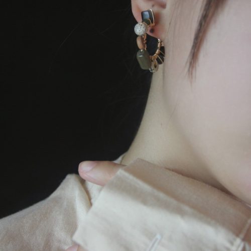 Chinoiserie NaturalBodhiSeedsHoopEarrings5