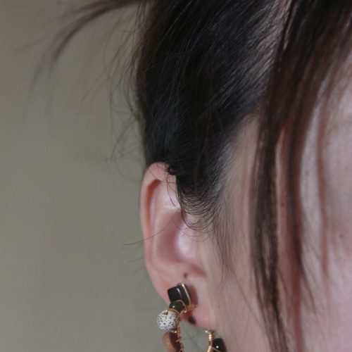 Chinoiserie NaturalBodhiSeedsHoopEarrings7