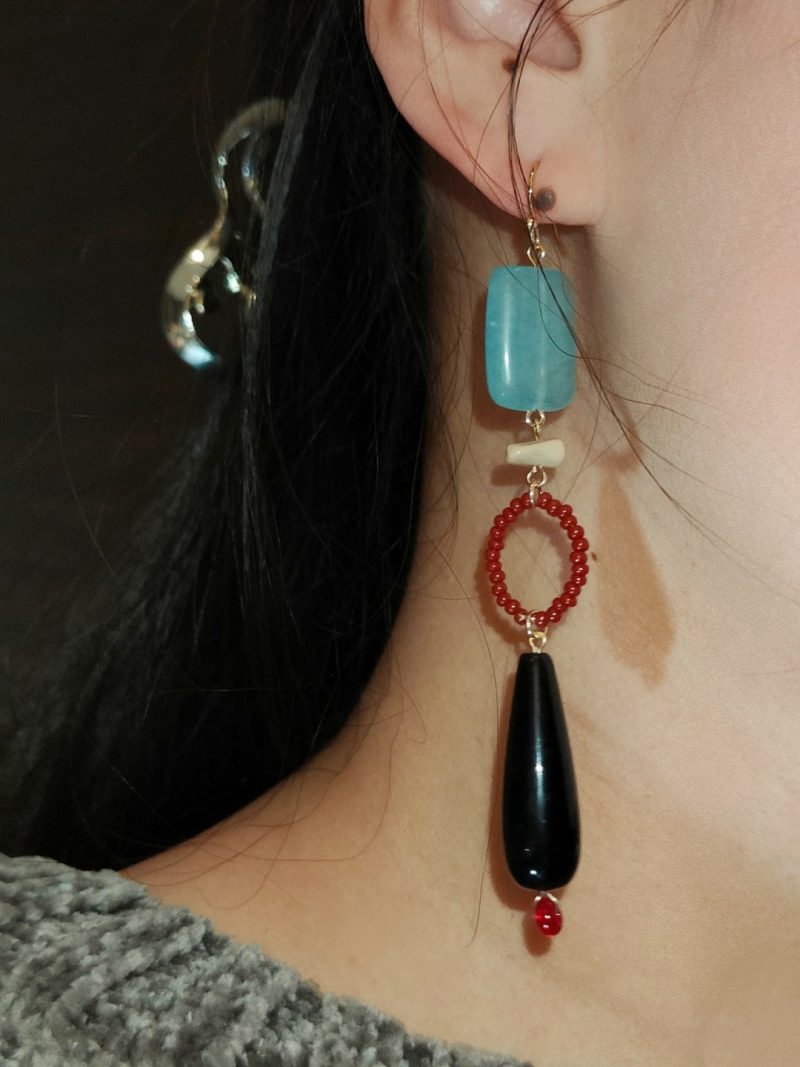 Chinoiserie NaturalJadeDangleEarrings6