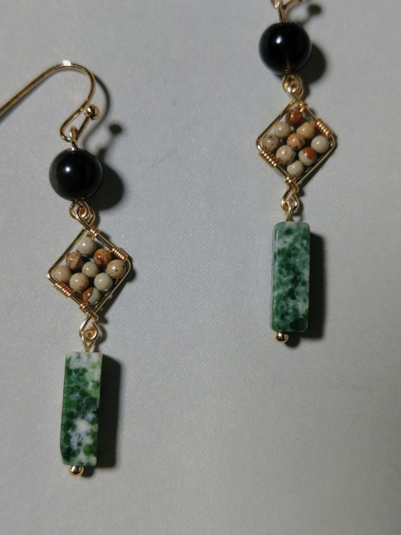 Chinoiserie NaturalJadeGreenDangleEarrings2