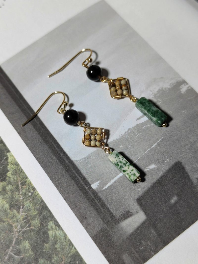 Chinoiserie NaturalJadeGreenDangleEarrings4