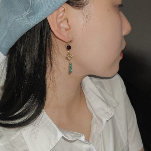 Chinoiserie NaturalJadeGreenDangleEarrings5