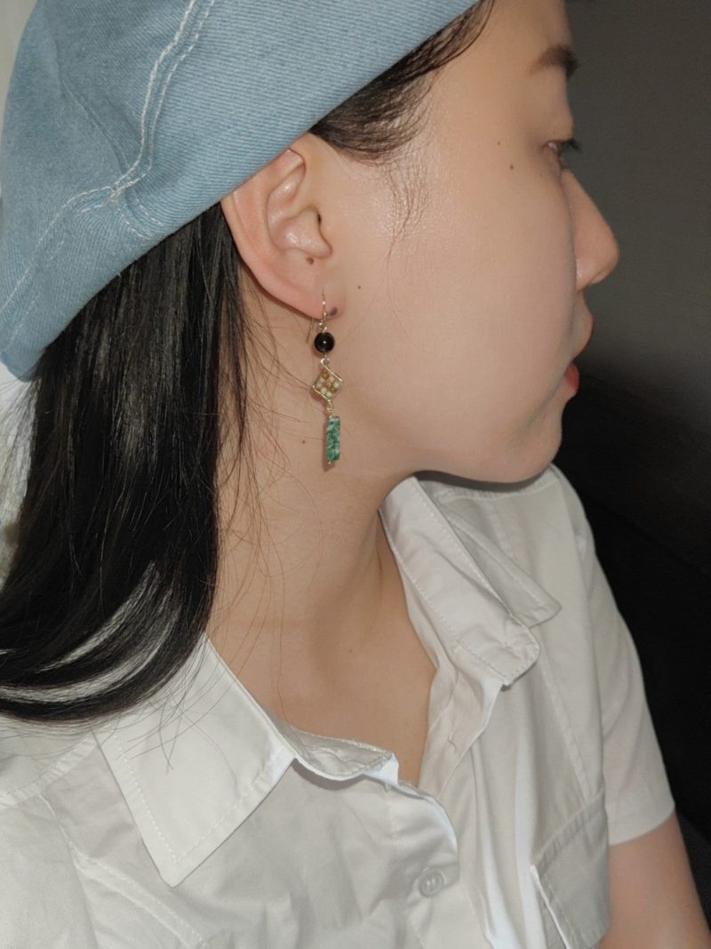 Chinoiserie NaturalJadeGreenDangleEarrings5