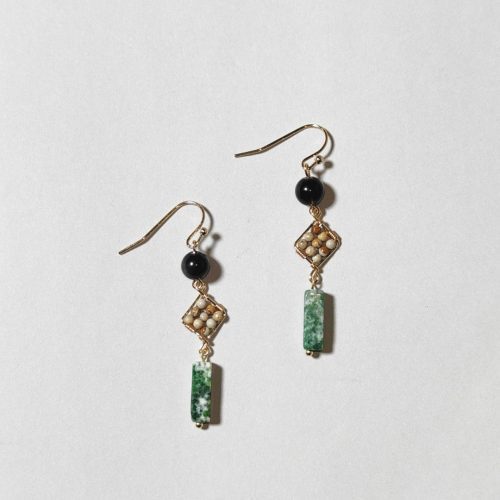 Chinoiserie NaturalJadeGreenDangleEarrings6