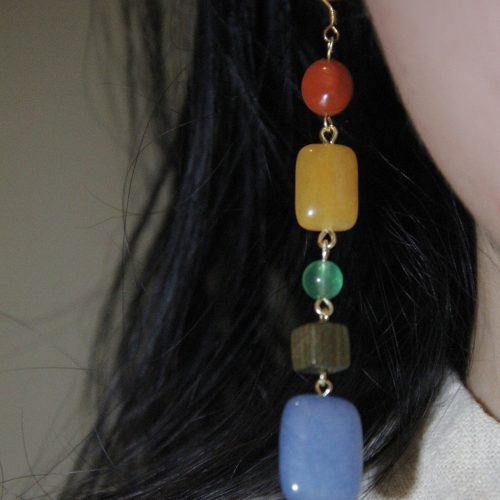 Chinoiserie NaturalJadeRainbowCandyDropEarrings8